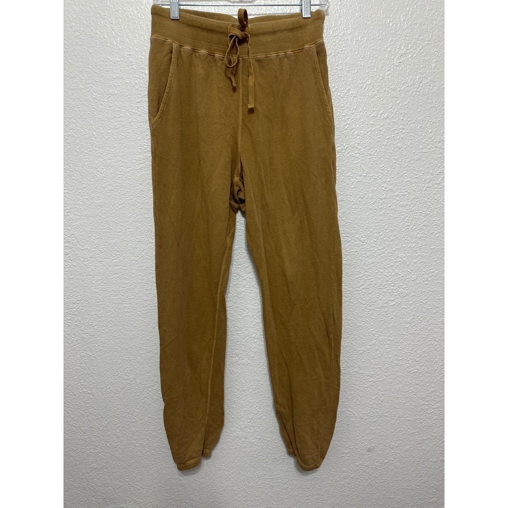 Unsubscribed Ochre Garment Dyed French Terry Jogger Sweatpants Mustard Size S